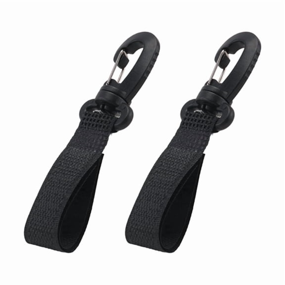 Paddle Clip 2-Pack for Kayak and Boat - Nylon Oar Holder with 360-Degree Rotating Hook, No Drilling Required