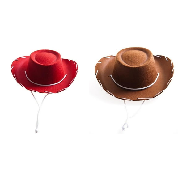 (2-Pack) Kcodviy Children's Prop Red 1Pc Hat Stretchers for Men Large Dress-Up Decorations Party Holiday Cow Outfit for Men for Cowboy Hat Baseball Vintage Cow Hats 7 1/4 Caps