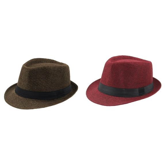 (2-Pack) Kcodviy Hat Breathable Curlystraw Hat Baseball Caps for Women able with Bling Jazz Hat Top Hat Running Hat for Men Outdoor Men's Sun Baseball Male Hats and Caps