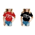 thumbnail image 1 of (2-Pack) Kcodviy Kid Girls Cute Graphic Sports T Shirts for Girls Round Neck Short Sleeve Toddler Girl Clothes Size 4T Tee Summer Casual Shirt, 1 of 5