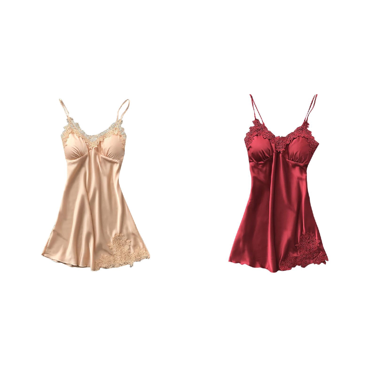 Under Robe (2-Pack) Kcodviy Robe Lace Women Your Side of The Bed Sleepwear Pad ...