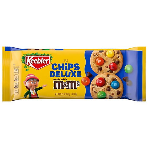 2 Pack Keebler Chips Deluxe Cookies Made with M&M’s - 9.75 Oz