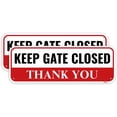 thumbnail image 1 of 2 Pack Keep Gate Closed Sign, 12 x 8 Inches - Aluminum - Please Close Gate Sign/Without a frame, 1 of 4