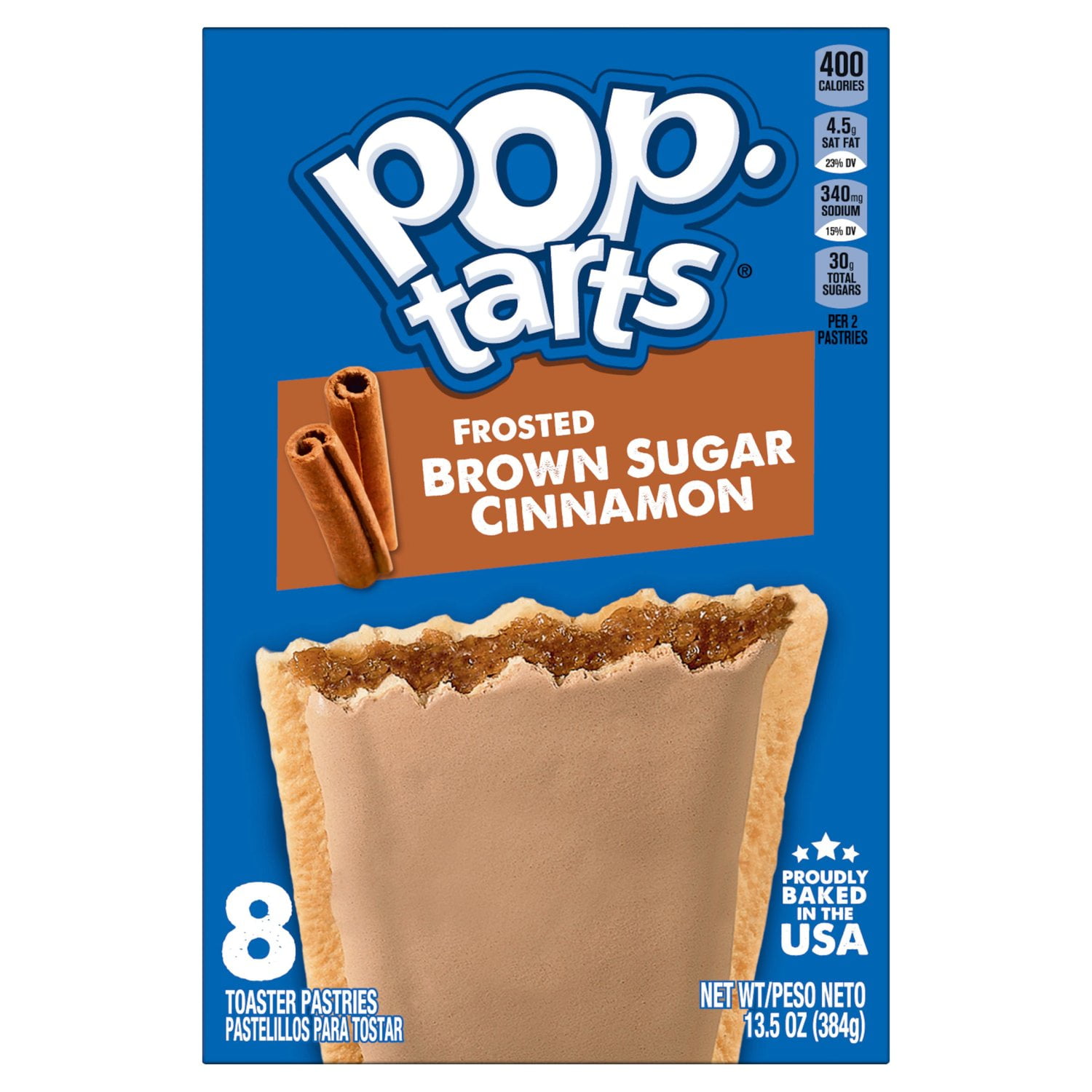 Kellogg's Pop Tarts Frosted Brown Sugar Cinnamon 2 Pack, 13.54 oz