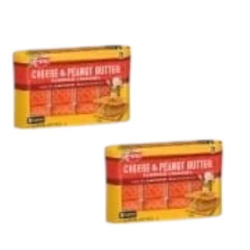 ( 2 Pack ) Kellogg’s Keebler Sandwich Crackers Cheese And Peanut Butter, 8 Count