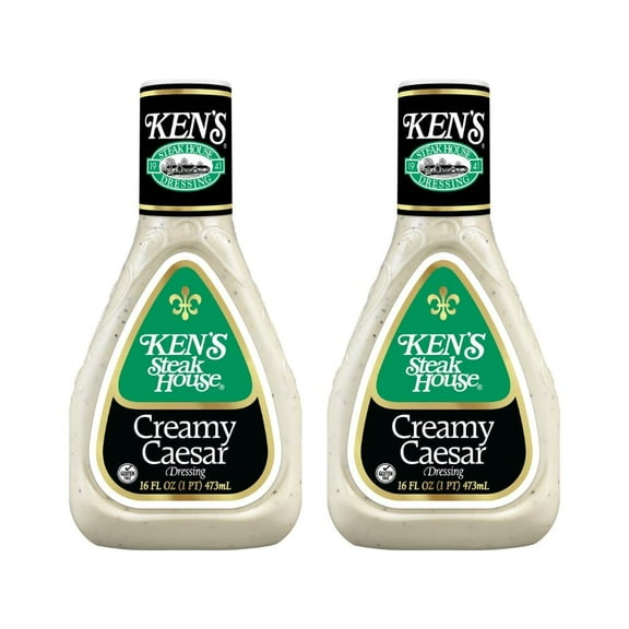 ( 2 Pack ) Ken's Steak House Creamy Caesar Salad Dressing - 16 Fl Oz