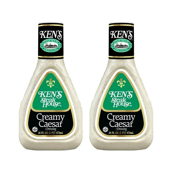 ( 2 Pack ) Ken's Steak House Creamy Caesar Salad Dressing - 16 Fl Oz
