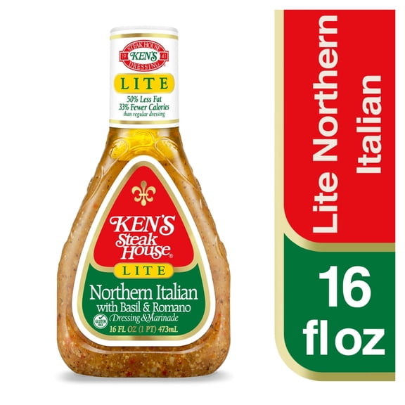 ( 2 Pack ) Ken's Steak House S Lite Northern Italian With Basil & Romano Dressing & Marinade 16 Fl Oz
