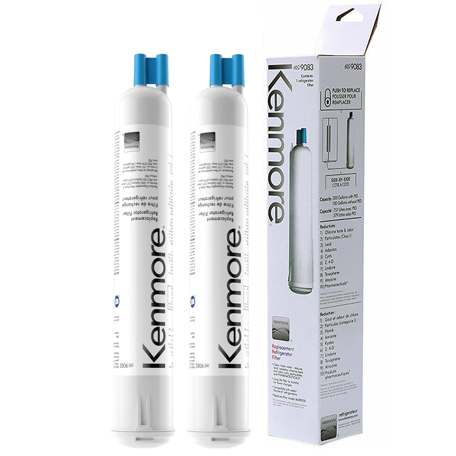 2 Pack Kenmore 9083 Refrigerator Water Filter