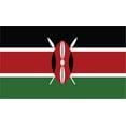 thumbnail image 1 of 2-Pack Kenya Flag Decal Sticker | 5-Inches By 3-Inches | Laminated Vinyl Decal | PDS458, 1 of 1