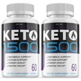 thumbnail image 1 of (2 Pack) Keto 1500 - Pills for Weight Loss - Energy Boosting Supplements for Weight Management - Advanced Ketogenic Ketones - 120 Capsules, 1 of 5
