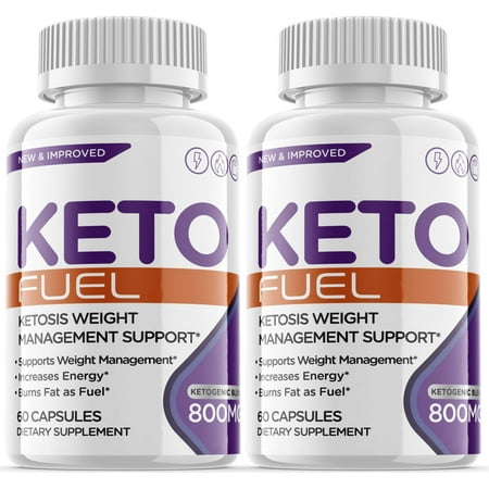 (2 Pack) Keto Fuel - Keto Weight Loss Formula - Energy & Focus Boosting Dietary Supplements for Weight Management & Metabolism - Advanced Fat Burn Raspberry Ketones Pills - 120 Capsules