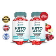 2 Pack Keto Genesis Extreme ACV Gummies 2000mg Dietary Supplement 120 Gummys