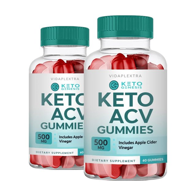 Keto Genesis Gummies Natural Weight Loss Keto + ACV Gummies (2 Pack