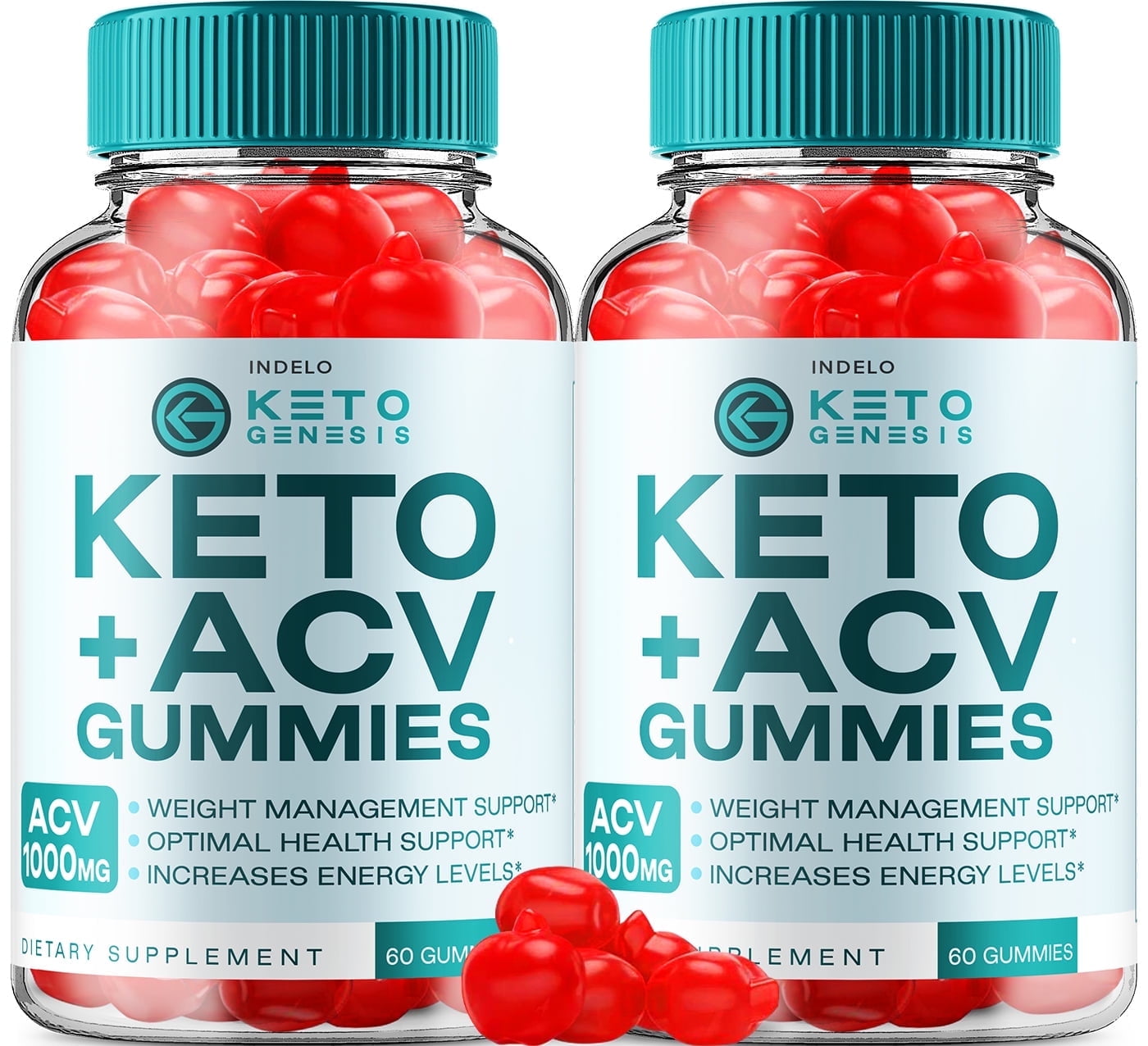 (2 Pack) Keto Genesis Keto ACV Gummies Advanced Weight Loss, 1000MG Apple Cider Vinegar Supplement, Genesis Keto Plus ACV Vitamin, Keto Genesis ACV (120 Gummies)