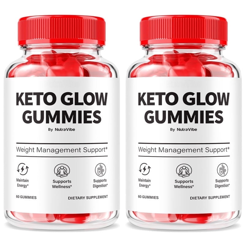(2 Pack) Keto Glow Gummies – Original KetoGlow ACV Formula with Apple Cider Vinegar & B-Vitamins to Support Body Goals & Everyday Well-Being |Easy-to-Chew Gummy (120 Gummies)