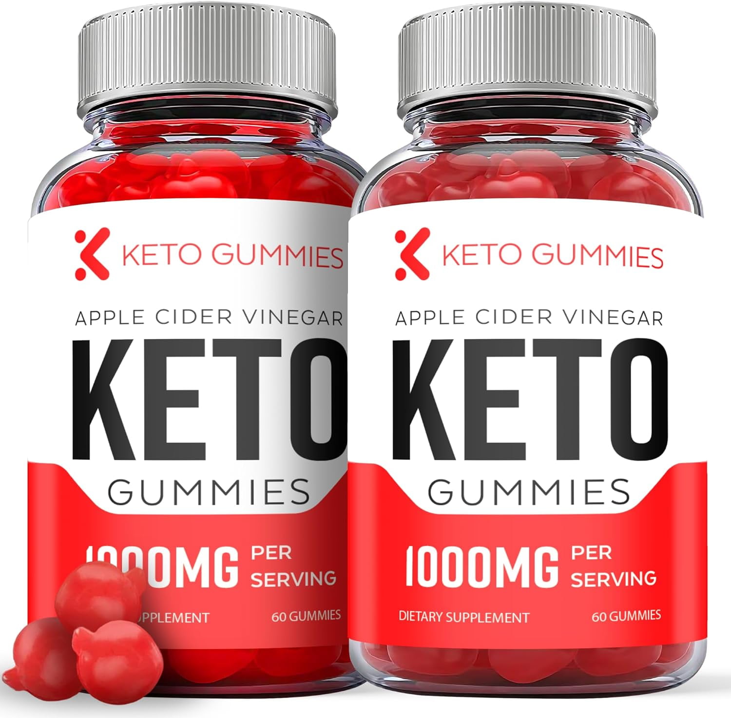 (2 Pack) Keto Gummies - Keto ACV Gummies - Apple Cider Vinegar Supplement for Weight Loss - Energy & Focus Boosting Dietary Supplements for Weight Management & Metabolism - Fat Burn - 120 Gummies