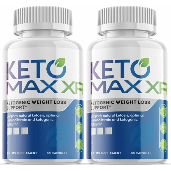(2 Pack) Keto Max XR - Supplement for Weight Loss - Energy & Focus Boosting Dietary Supplements for Weight Management & Metabolism - Advanced Fat Burn Raspberry Ketones Pills - 120 Capsules