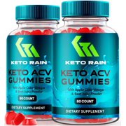 2 Pack Keto Rain ACV Gummies, Official KetoRain Keto ACV Gummies, All Natural Keto Supplement, Keto + Apple Cider Vinegar, Keto plus ACV Reviews 120 Gummies