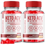 2 Pack Ketokandies Keto ACV Gummies - Apple Cider Vinegar Supplement for Weight Loss - Energy & Focus Boosting Dietary Supplements for Weight Management & Metabolism - Fat Burn - 120 Gummies
