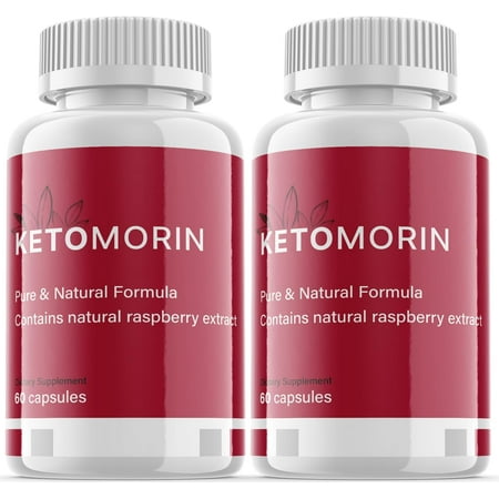 (2 Pack) Ketomorin - Keto Weight Loss Formula - Energy & Focus Boosting Dietary Supplements for Weight Management & Metabolism - Advanced Fat Burn Raspberry Ketones Pills - 120 Capsules