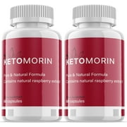 2 Pack Ketomorin - Keto Weight Loss Formula - Energy & Focus Boosting Dietary Supplements for Weight Management & Metabolism - Advanced Fat Burn Raspberry Ketones Pills - 120 Capsules