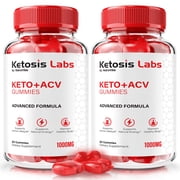 2 Pack Ketosis Labs   Keto ACV Daily Formula with a Clean, Natural Blend to Support Fitness Goals, Steady Energy & an Active Lifestyle | Great-Tasting, Easy-to-Chew 120 Gummies