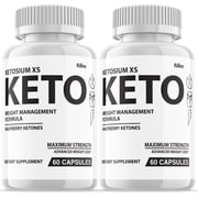 2 Pack Ketosium XS Weight Management Formula 800mg 120 Capsules