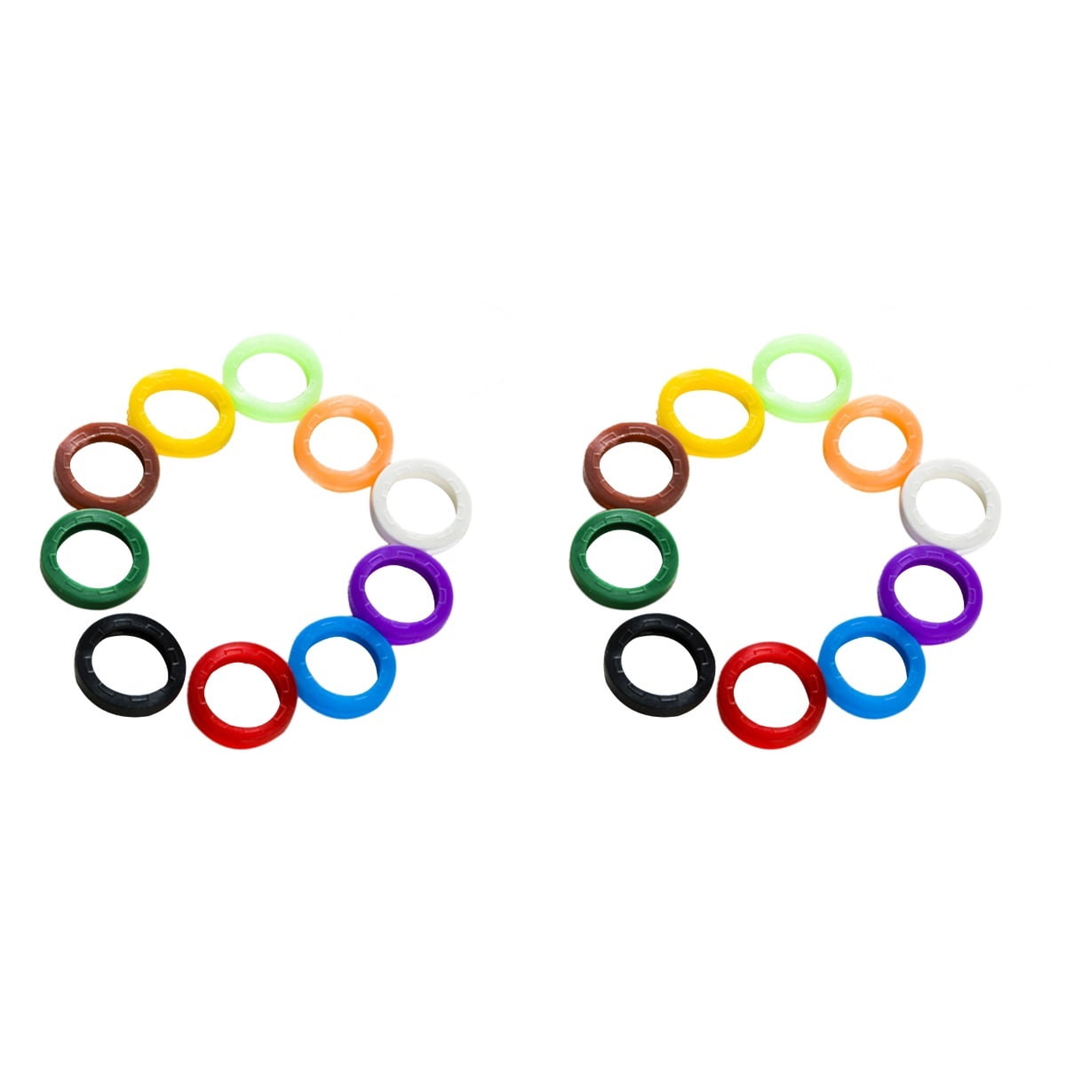 2 Pack Key Color Identifiers Cute Chain Colored Labels Lanyard Keycaps ...