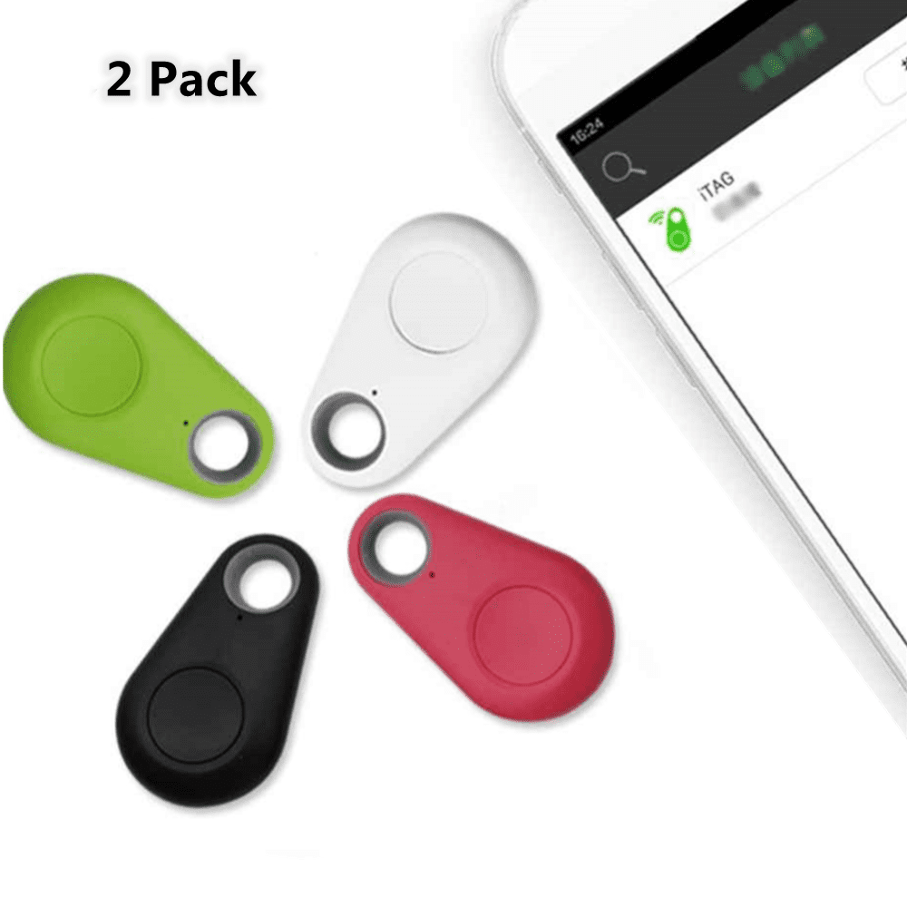 2 Pack Key Finder Smart Tracker Bluetooth Tracker for Dogs, Kids, Cats,  Luggage, Wallet, with app for Phone, Waterproof Tracking Device(Random  color)