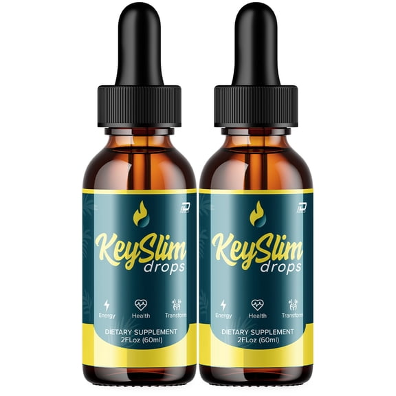 (2 Pack) KeySlim Metabolism Drops Liquid Supplement - KeySlim Drops, KeySlim Original Metabolic Support Supplement, KeySlim Drops Reviews (2 Month Supply)