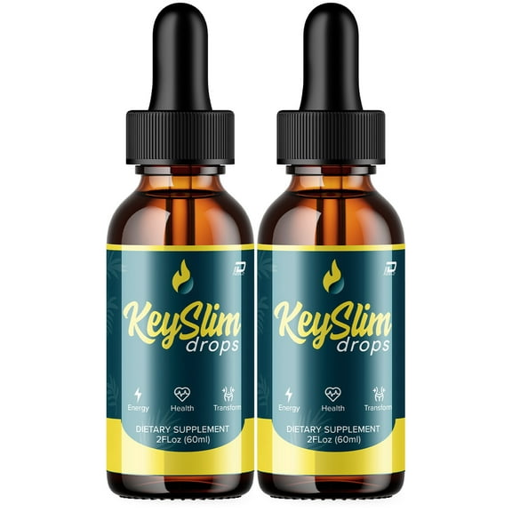 (2 Pack) KeySlim Metabolism Drops Liquid Supplement - KeySlim Drops, KeySlim Original Metabolic Support Supplement, KeySlim Drops Reviews (2 Month Supply)