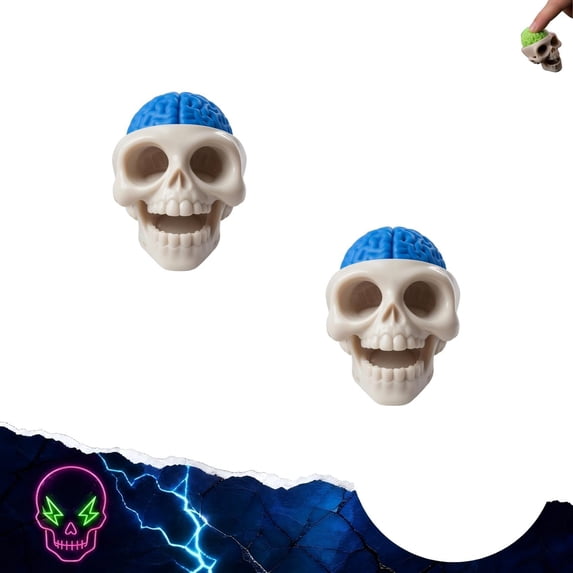Keyboard Fidget Toy Halloween Stress Button with Click Sound, Spooky Desk Decompression for Adults Teens Party Gift - Blue