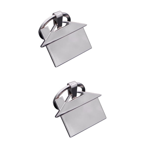2 Pack Keychain for Men Medal House-shaped