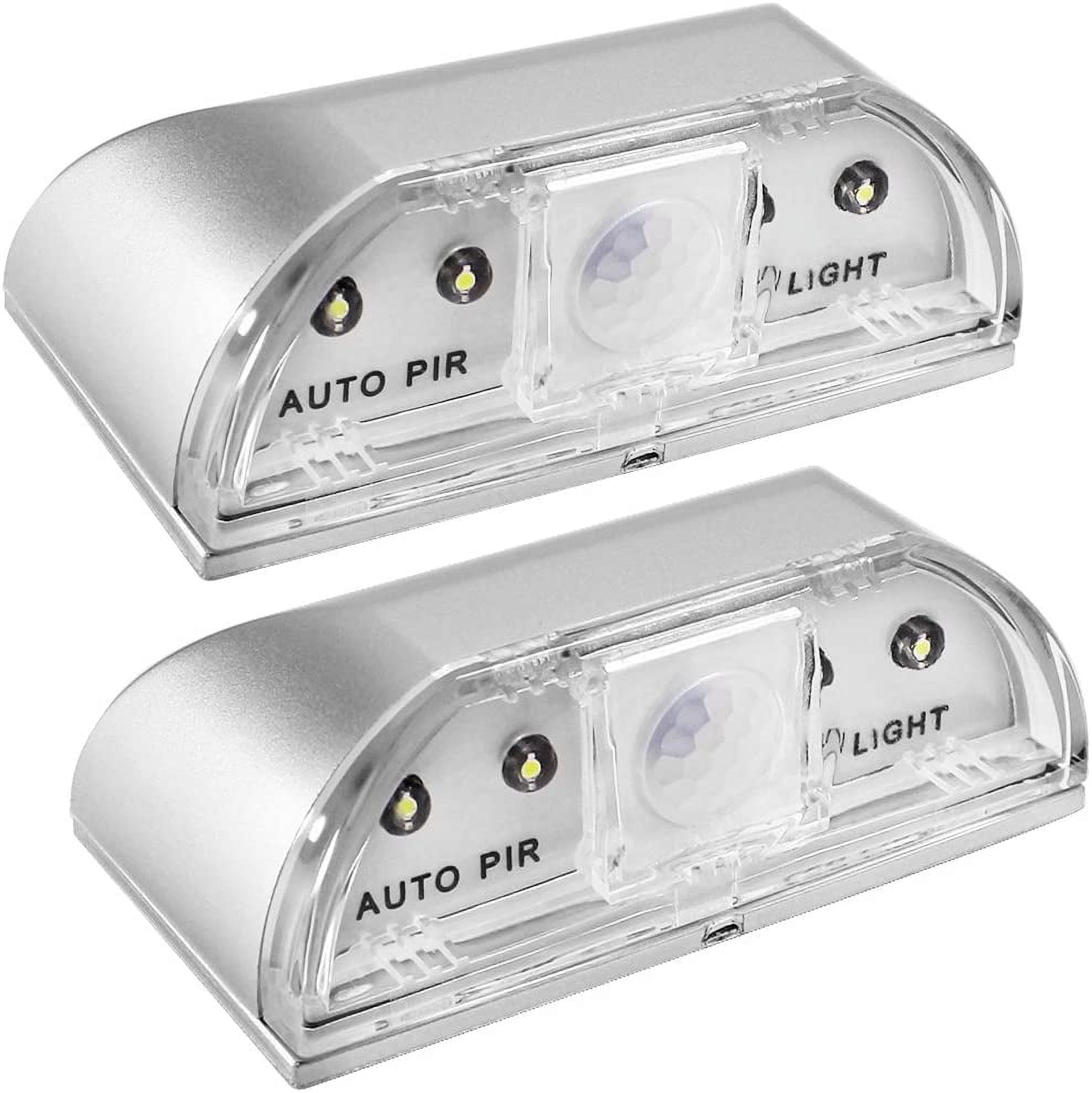 2 Pack Keyhole Lights, IEMIEBSHA PIR Infrared IR Wireless Door Lock Lamp, Auto Sensor Motion Detector, 4 LED Bulbs
