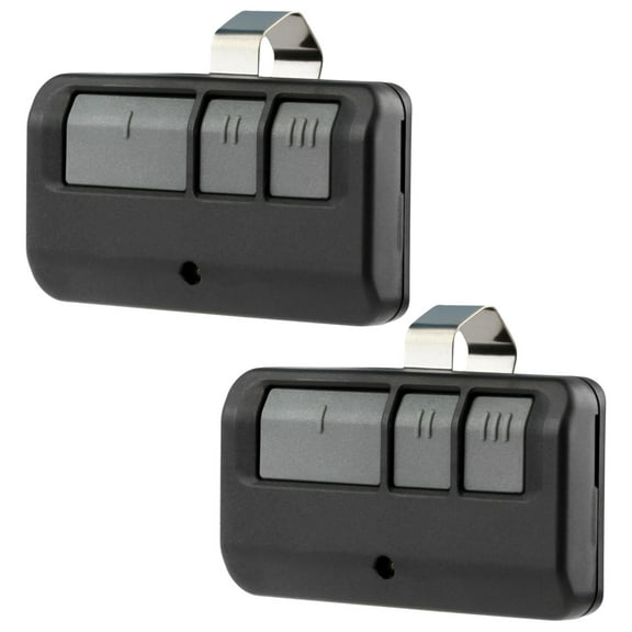 2 Pack Keyless Option Garage Door Remote for 893LM Sears/Craftsman/Liftmaster Opener (3-Button) Yellow Learn Button