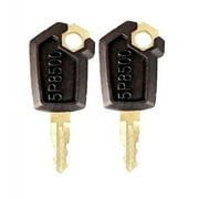 2 Pack Keys for CAT Caterpillar Heavy Equipment Ignition Key 5P8500 2