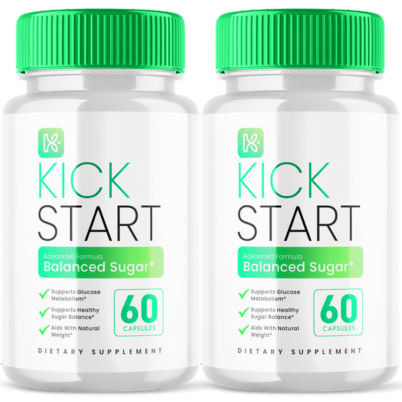 Kick Start Glyco Optimizer Supplement Advanced Glycogen Support Pills Made with All Natural Vitamins and Minerals 120 Capsules