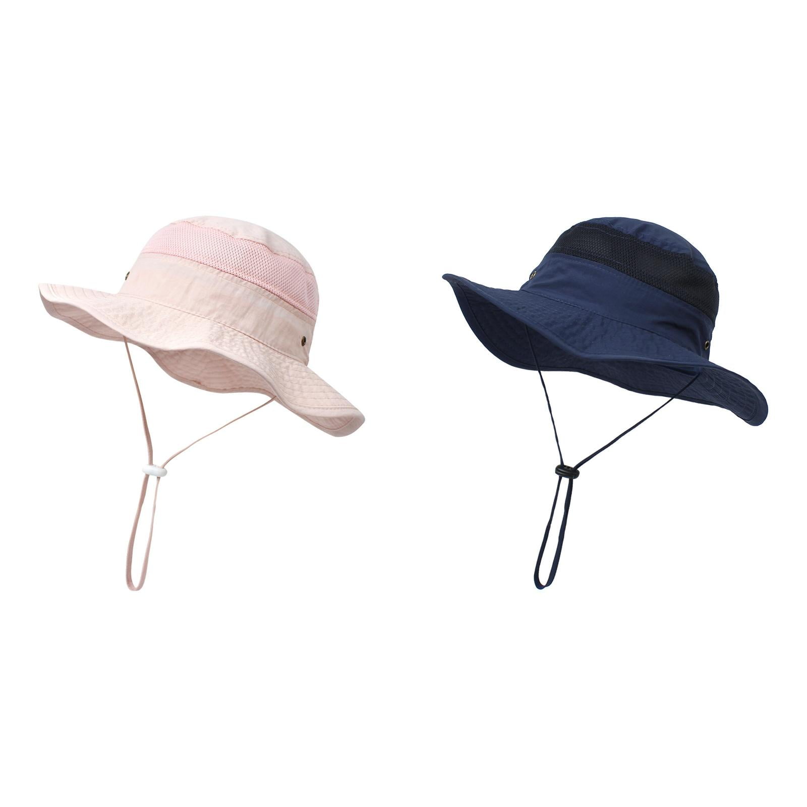 2-Pack,Kid's Sun Hat Wide Brim UPF 50+ Hat For Toddler Boys
