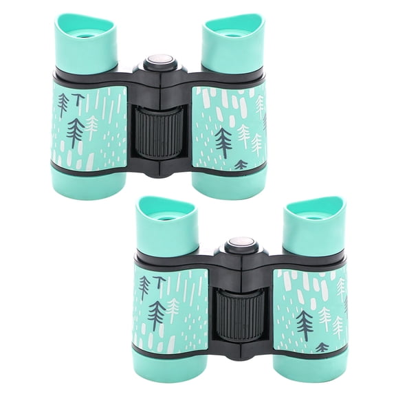 2-Pack Kids Binoculars 4x30 - High Resolution, Shockproof, Folding, Compact, with Neck Strap Cleaning Cloth, for Bird Watching Outdoor