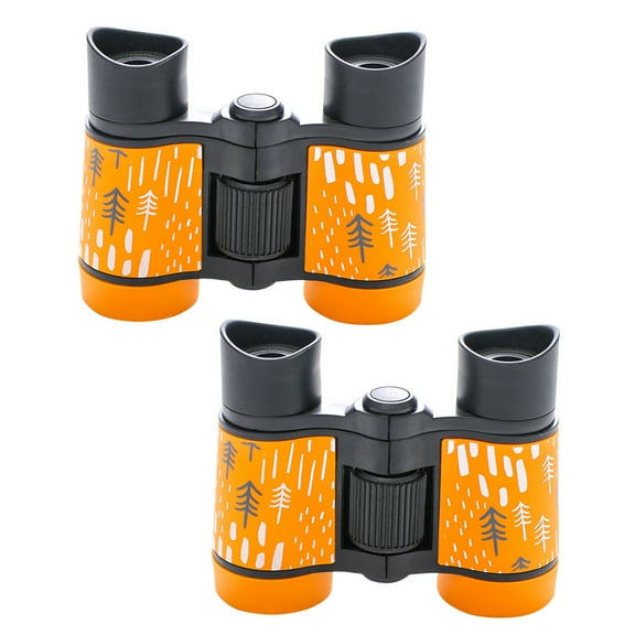 2-Pack Kids Binoculars 4x30 - High Resolution, Shockproof, Folding, Compact, with Neck Strap Cleaning Cloth, for Bird Watching Outdoor