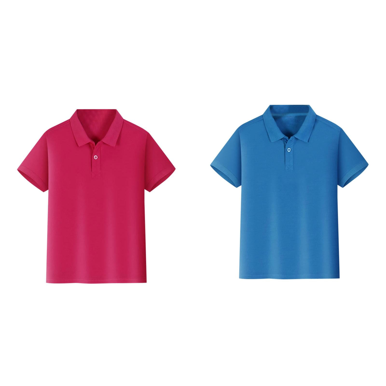 2-Pack,Kids Boys Short Sleeve Shirt Button Closure Comfortable & Soft ...