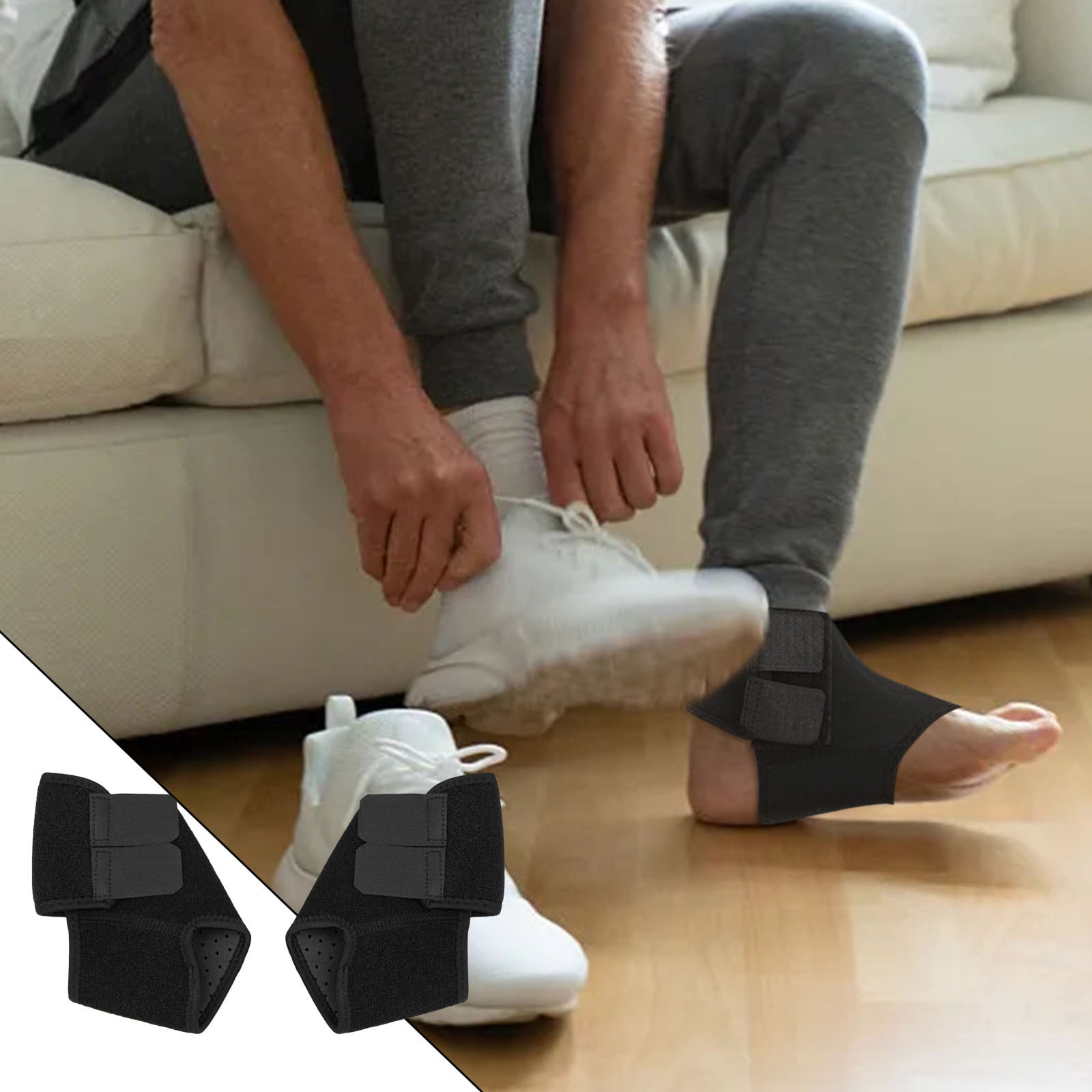 2 Pack Kids Child Adjustable Nonslip Ankle Tendon Compression Brace