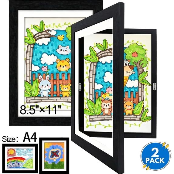 USIONE, Kids Artwork Frames, 8x10 Front Opening, Holds 50 Pcs - Walmart.com