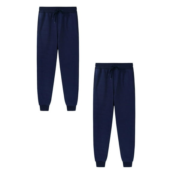 2-Pack Kids Girls Sweatpants Boy Athletic Pants with Pockets Drawstring Loose Fit Navy Boys Sweatpants Sweatpants Boys 6-7 Years