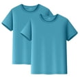thumbnail image 1 of 2-Pack Kids' Mesh Quick-Dry T-Shirts: Breathable Short Sleeve Tees for Toddler & Youth,Color Sky Blue,Size 9-10 Years, 1 of 8