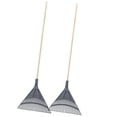 thumbnail image 1 of Superio 61-Inch Leaf Rake with Hardwood Handle, Durable Plastic Lawn Rake for Yard, Garden & Leaf Cleanup, Grey, 2 Pack, 1 of 9