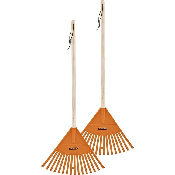 2 Pack Kids Rake, Orange