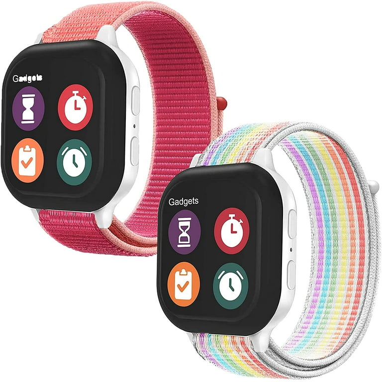 2 Pack Kids Replacement Nylon s Compatible With Gizmo Watch 2 1 Hook Loop Design Easy for Kids to Put On Walmart