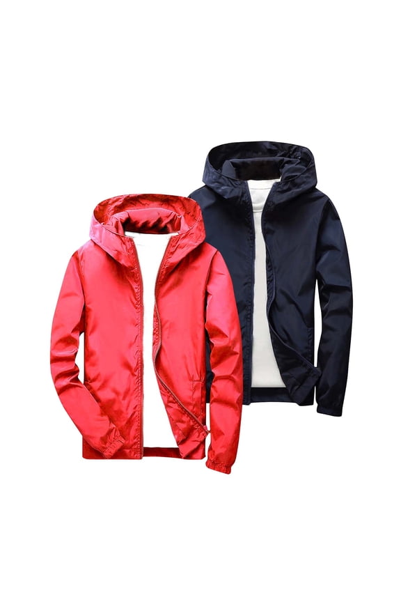 2 Pack Kids Solid Hooded Softshell Jacket Set Boys Girls Light Windproof Outdoor Coat Pockets Autumn Casual Outerwear White 5-6 Years